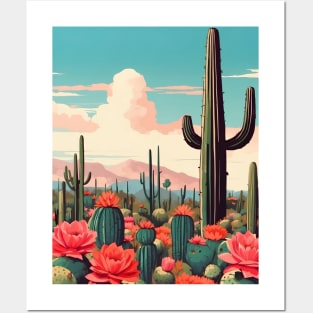 Desert Cacti Posters and Art